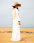 Sleeveless Satin Dress with Long-Sleeve Overtop 58381